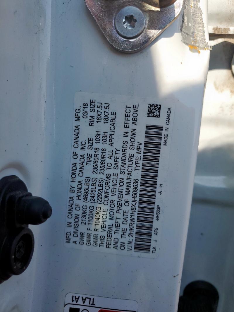 2018 HONDA CR-V EXL - 2HKRW1H8XJH509636