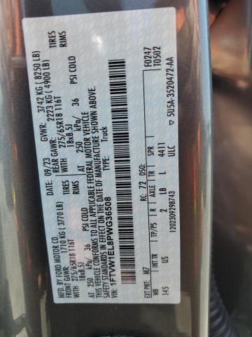 2023 FORD F150 LIGHT 1FTVW1EL8PWG36508