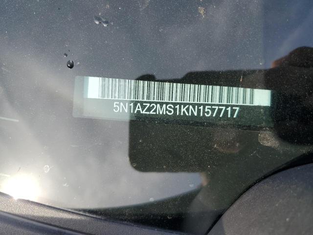 2019 NISSAN MURANO S 5N1AZ2MS1KN157717