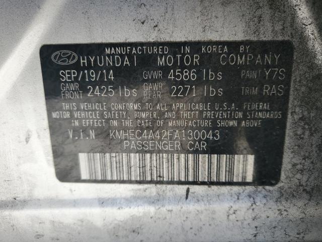 2015 HYUNDAI SONATA HYBRID KMHEC4A42FA130043