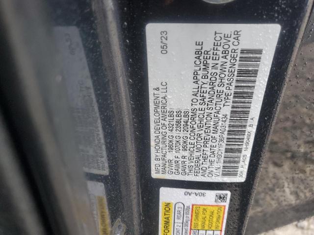 2023 HONDA ACCORD EX 1HGCY1F36PA031434