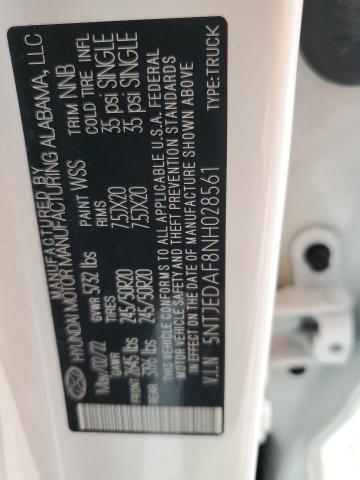 2022 HYUNDAI SANTA CRUZ 5NTJEDAF8NH028561