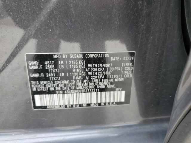 2024 SUBARU CROSSTREK 4S4GUHU63R3772211
