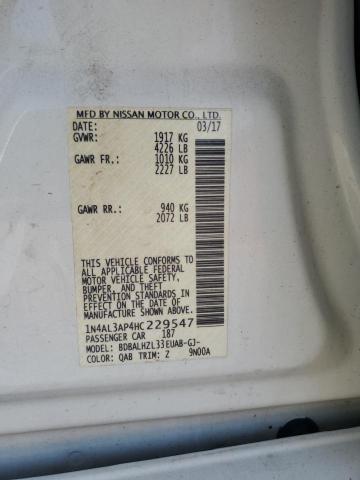 2017 NISSAN ALTIMA 2.5 - 1N4AL3AP4HC229547
