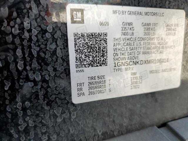 2021 CHEVROLET TAHOE C150 1GNSCNKDXMR106414