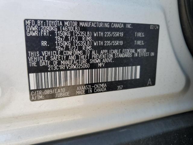 2024 TOYOTA RAV4 XLE P 2T3C1RFV5RW325060