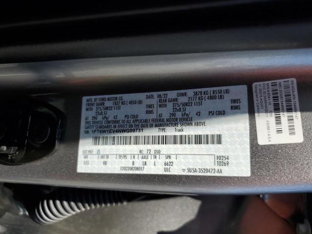 2022 FORD F150 LIGHT 1FT6W1EV4NWG09731