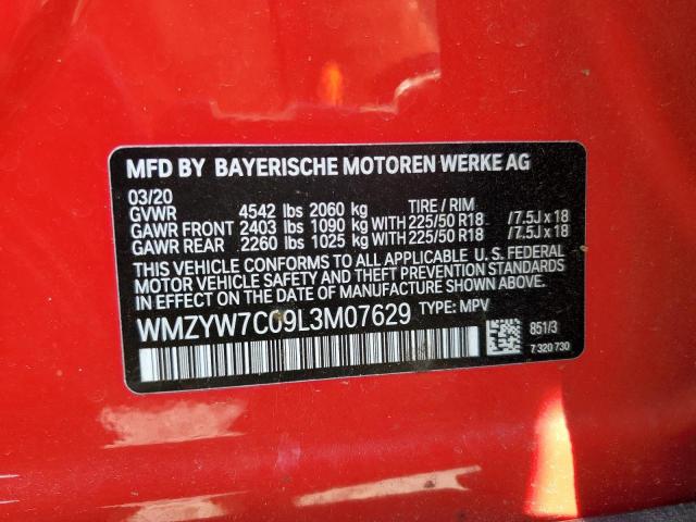 2020 MINI COOPER S C WMZYW7C09L3M07629