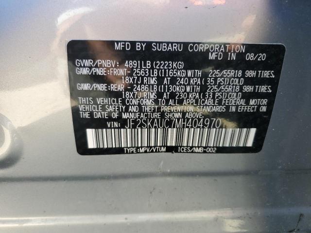 2021 SUBARU FORESTER L JF2SKAUC7MH404970
