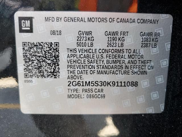 2019 CADILLAC XTS LUXURY 2G61M5S30K9111088