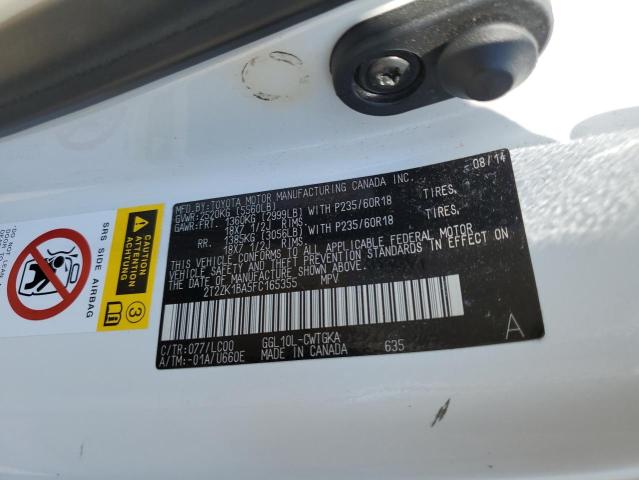 2015 LEXUS RX 350 2T2ZK1BA5FC165355