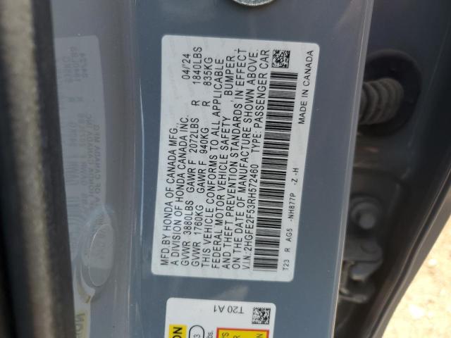 2024 HONDA CIVIC SPOR 2HGFE2F53RH572460