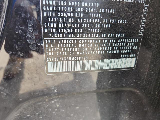 2022 VOLKSWAGEN TIGUAN SE - 3VV2B7AX3NM038125