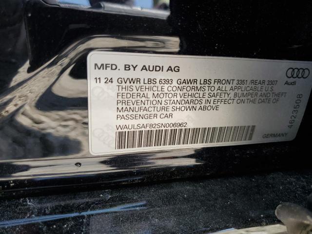 2025 AUDI S8 WAULSAF82SN006962