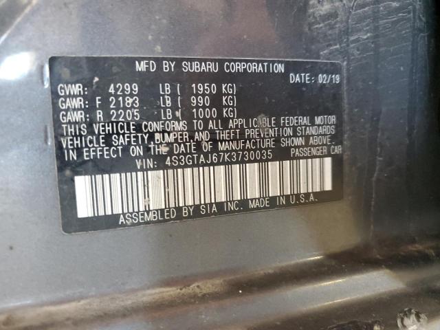 2019 SUBARU IMPREZA SP - 4S3GTAJ67K3730035