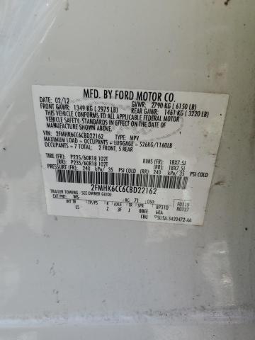 2012 FORD FLEX SEL - 2FMHK6CC6CBD22162
