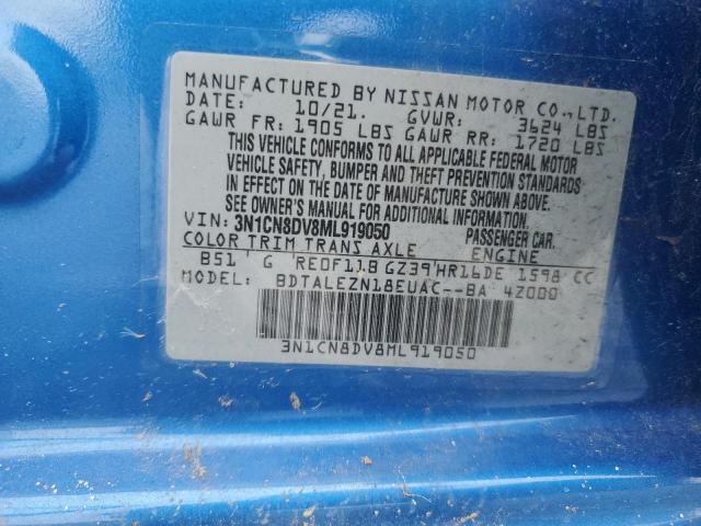 2021 NISSAN VERSA S 3N1CN8DV8ML919050