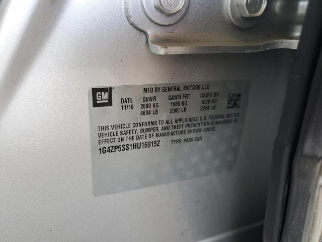 2017 BUICK LACROSSE E 1G4ZP5SS1HU169152