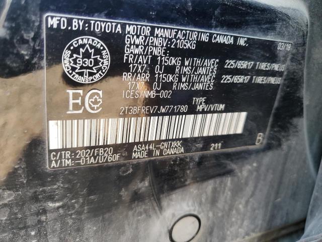 2018 TOYOTA RAV4 LE - 2T3BFREV7JW771780