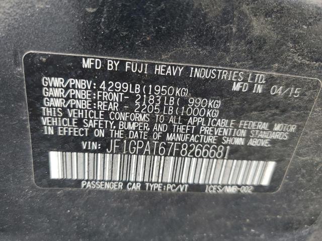 2015 SUBARU IMPREZA SPORT JF1GPAT67F8266681