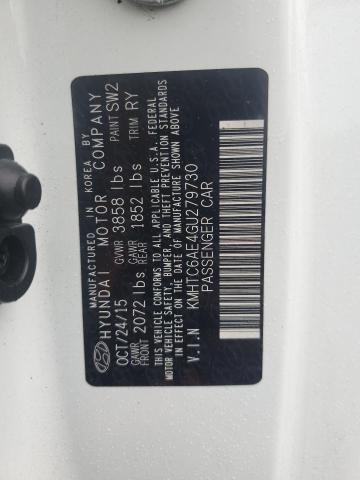 2016 HYUNDAI VELOSTER TURBO KMHTC6AE4GU279730