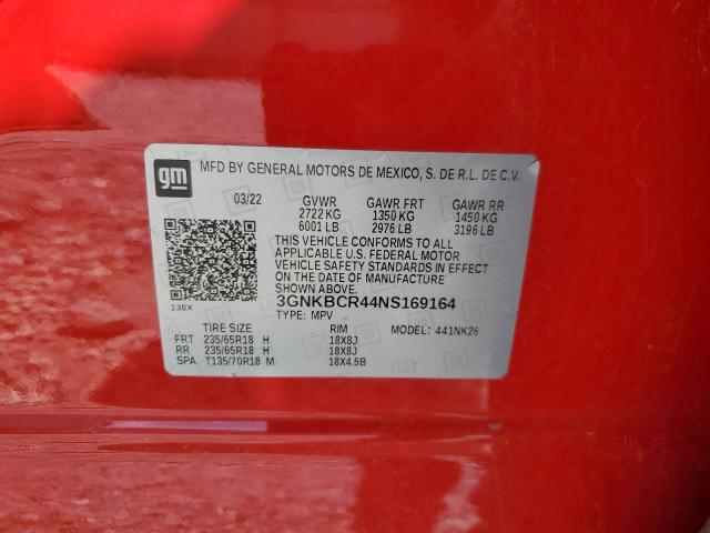 2022 CHEVROLET BLAZER 2LT - 3GNKBCR44NS169164