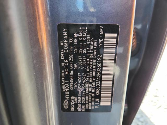 2017 HYUNDAI TUCSON LIM - KM8J33A42HU386192