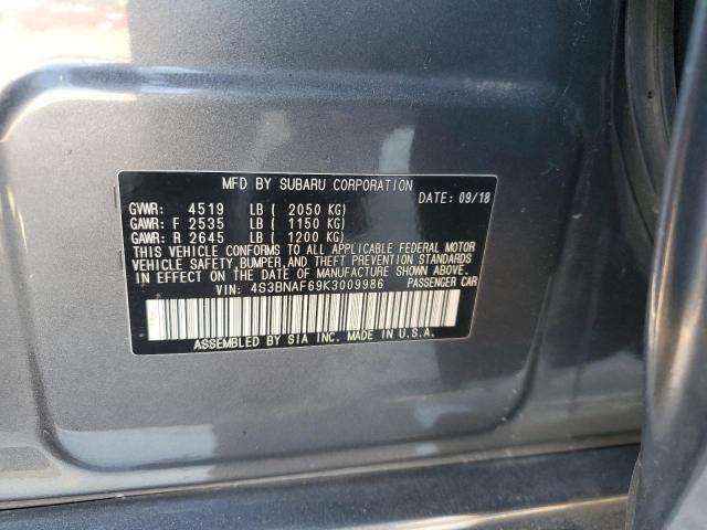 2019 SUBARU LEGACY 2.5I PREMIUM 4S3BNAF69K3009986