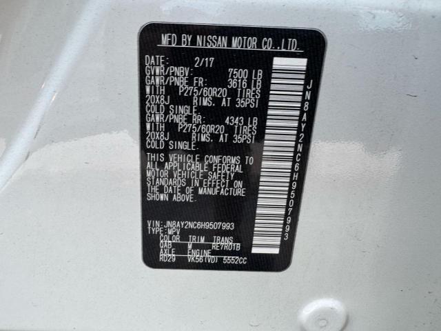 2017 NISSAN ARMADA SV - JN8AY2NC6H9507993