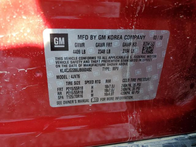2018 BUICK ENCORE ESS KL4CJGSB8JB660482