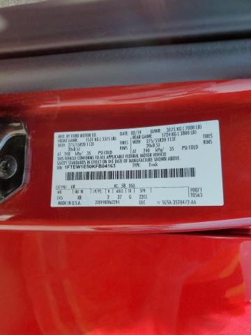 2019 FORD F150 SUPERCREW 1FTEW1E50KFB04163