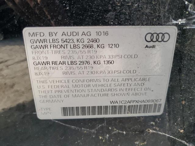 2017 AUDI Q5 PREMIUM WA1C2AFPXHA069067