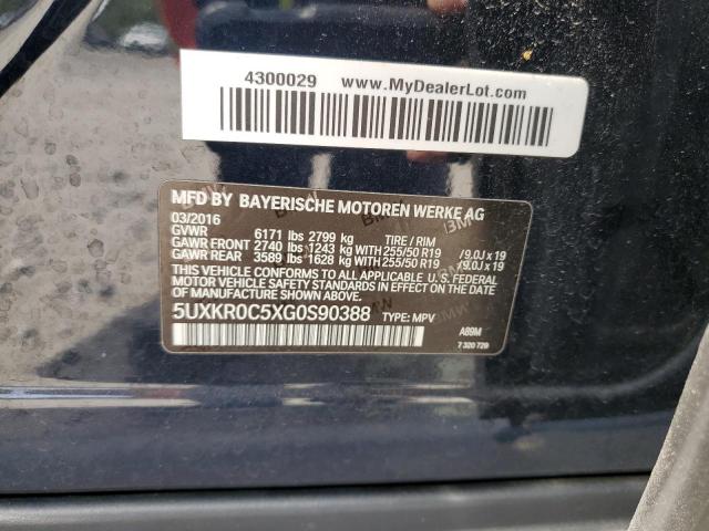2016 BMW X5 XDRIVE3 5UXKR0C5XG0S90388