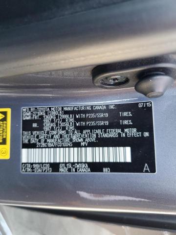 2015 LEXUS RX 450H 2T2BC1BA7FC010045