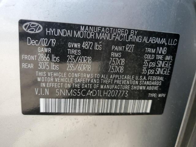 2020 HYUNDAI SANTA FE LIMITED 5NMS5CAD1LH207773