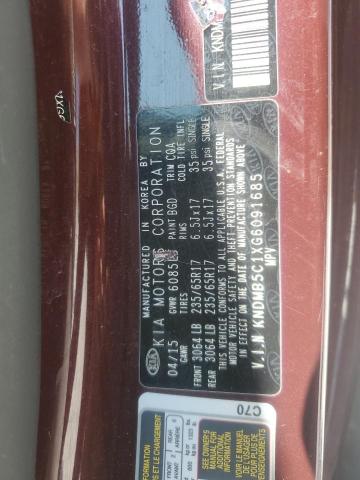 2016 KIA SEDONA LX KNDMB5C1XG6091685