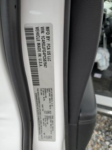 2023 DODGE DURANGO PU 1C4RDJFG4PC587947
