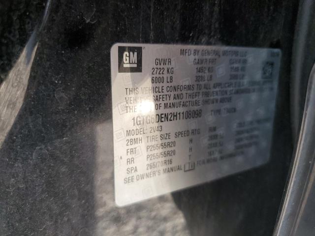 2017 GMC CANYON SLT 1GTG6DEN2H1108098