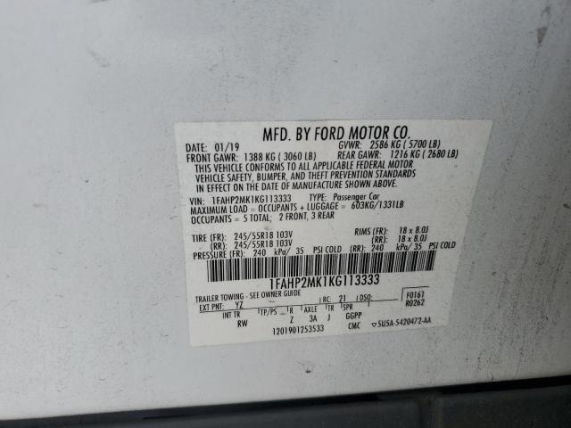 2019 FORD TAURUS POL 1FAHP2MK1KG113333
