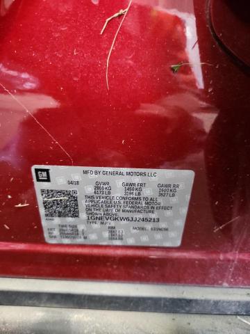 2018 CHEVROLET TRAVERSE LT - 1GNEVGKW6JJ245213