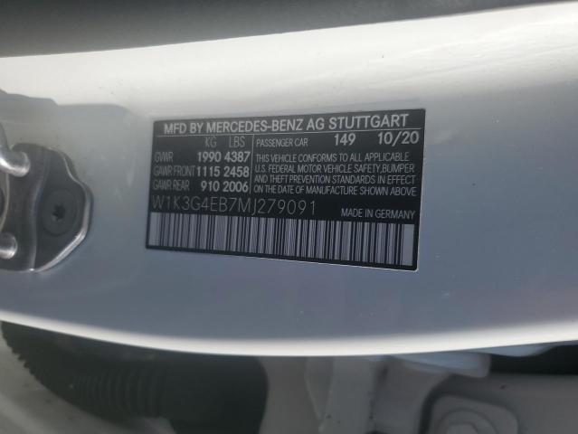 2021 MERCEDES-BENZ A 220 W1K3G4EB7MJ279091