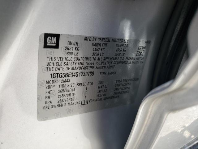 2016 GMC CANYON 1GTG5BE34G1230739