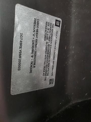 2021 GMC SIERRA K25 1GT49REY0MF200003