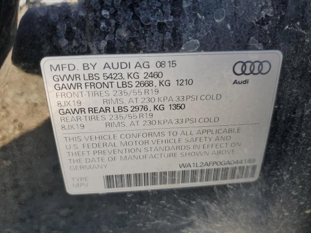 2016 AUDI Q5 PREMIUM PLUS WA1L2AFP0GA044189