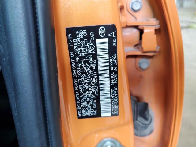2016 TOYOTA PRIUS C JTDKDTB32G1115953