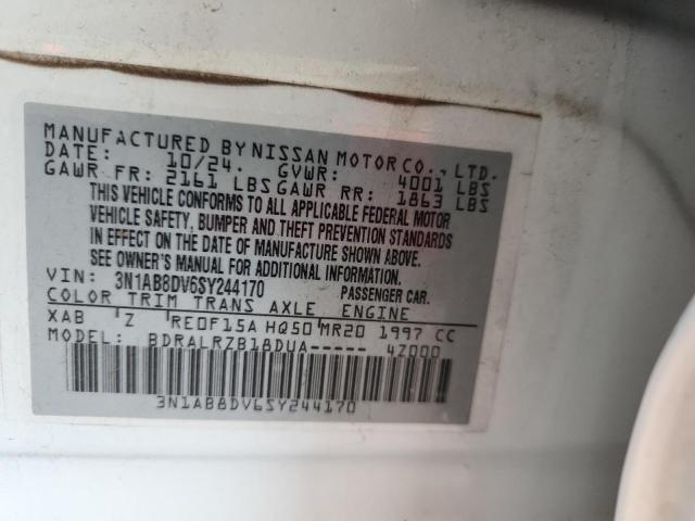 2025 NISSAN SENTRA SR 3N1AB8DV6SY244170