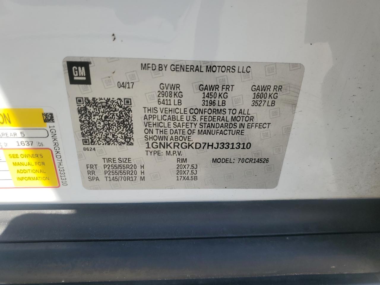 CHEVROLET TRAVERSE LT