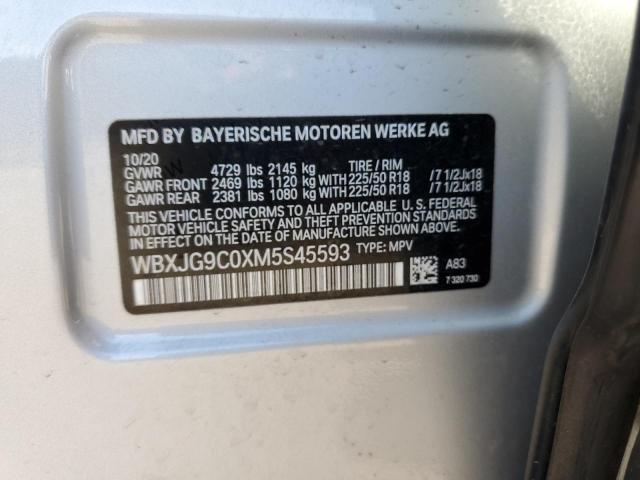 2021 BMW X1 XDRIVE2 WBXJG9C0XM5S45593