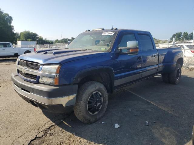 CHEV SILVERADO K3500 2003 blue crew pic diesel 1GCJK33103F188699 photo #1