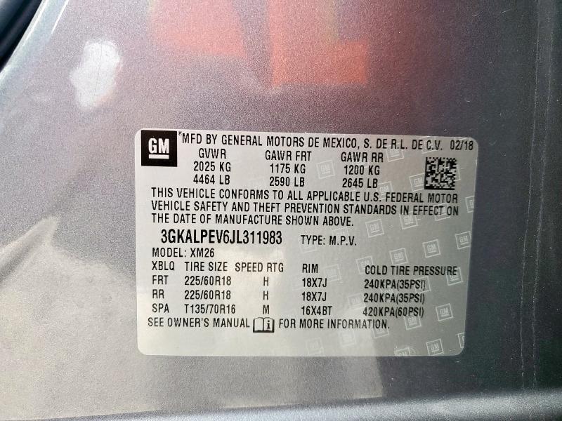 2018 GMC TERRAIN SL - 3GKALPEV6JL311983